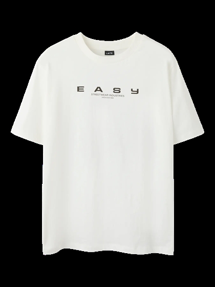 LMTD T-shirt Easy - White Alyssum 